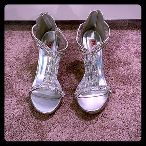Silver with bling shoes